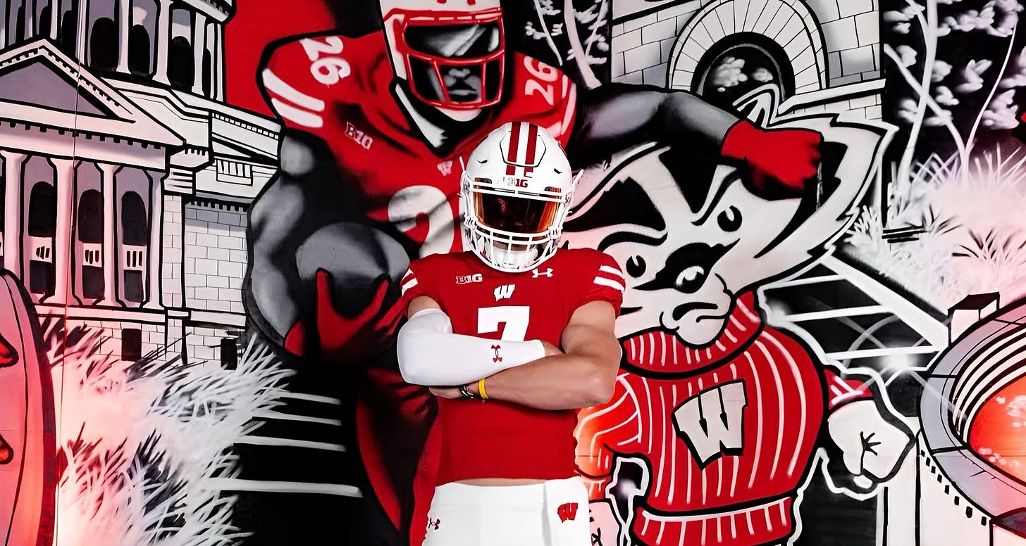 Wisconsin Badgers LB commit Ben Wenzel on his official visit to Madison