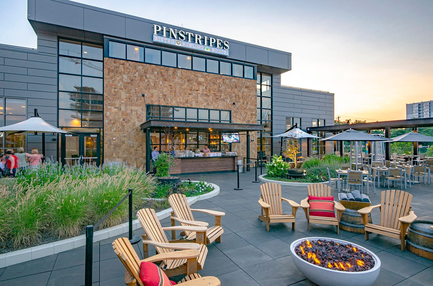 Pinstripes | Bistro Bowling Bocce