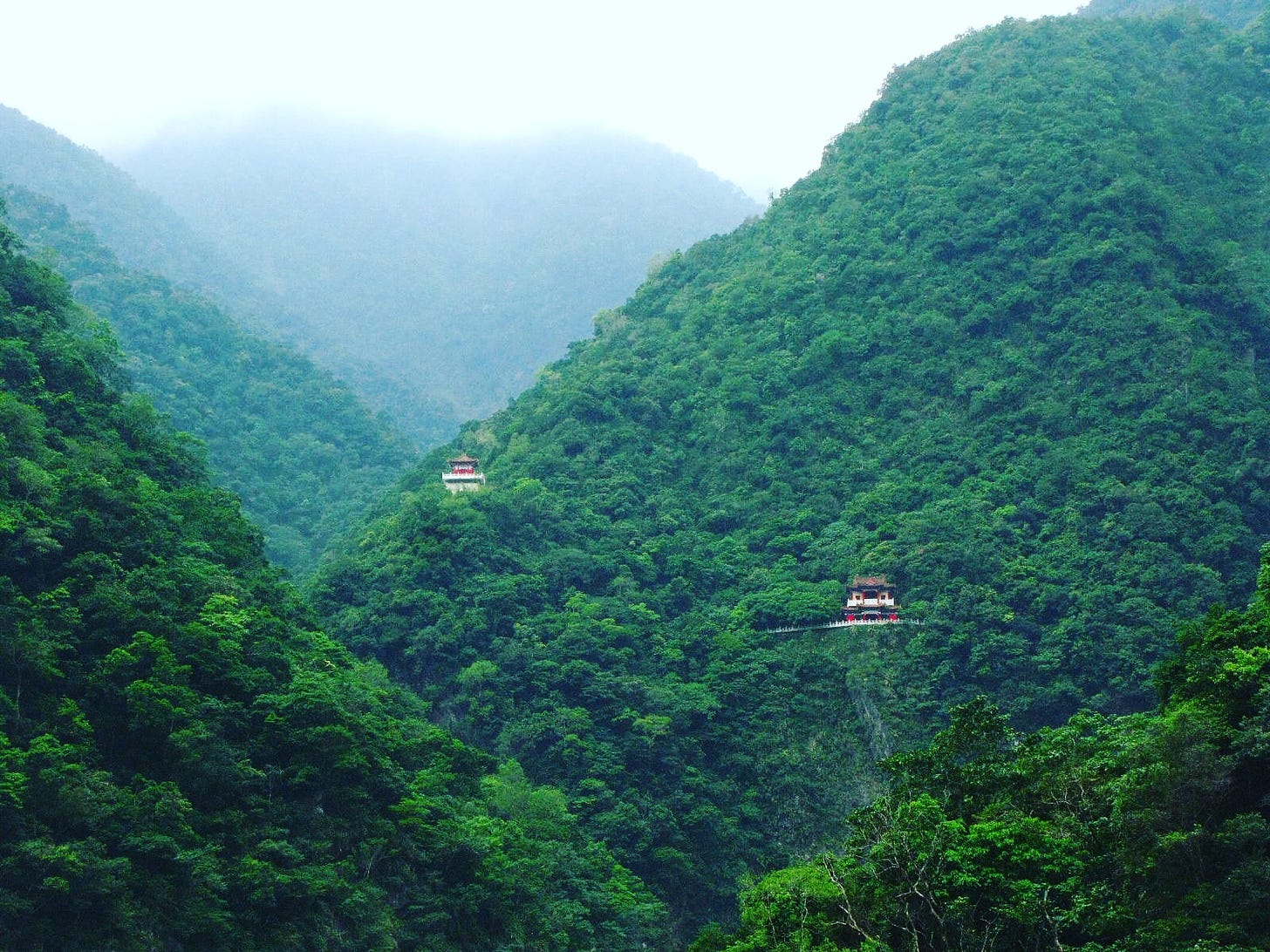 The mountain temples in Taiwan