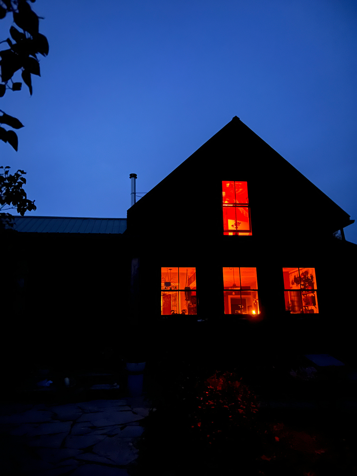 I'm cognizant that as much as I love it, my night-lit house might look a little like a brothel to the outside world. We are very careful with evening light. We use beeswax candles, oil lamps, and red incandescent lights once the sunsets. This is crucial for a healthy circadian rhythm which is crucial for all of health.
