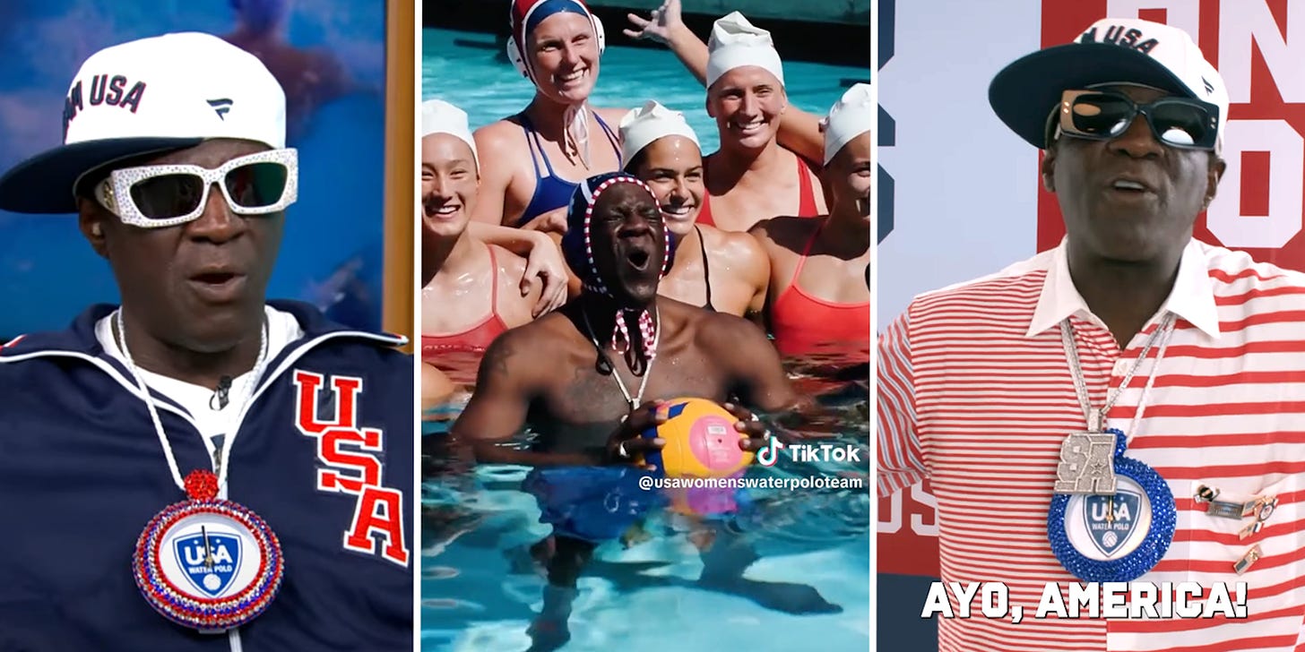 What's Flavor Flav Doing At The Olympics? Water Polo Connection