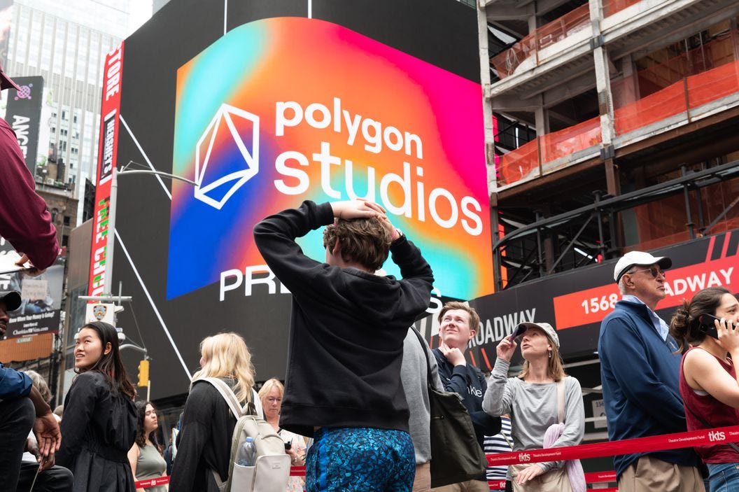 Polygon Studios Billboard (Noam Galai/Getty Images)
