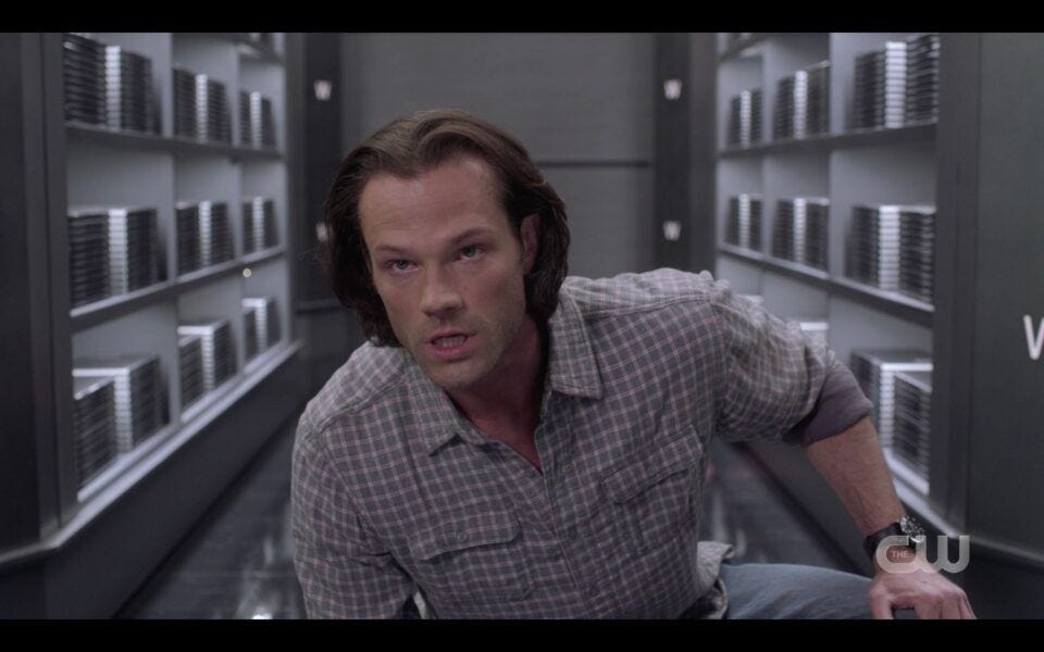 SPN Sam Winchester outsmarts The Empty with Chucks Death Book Unity