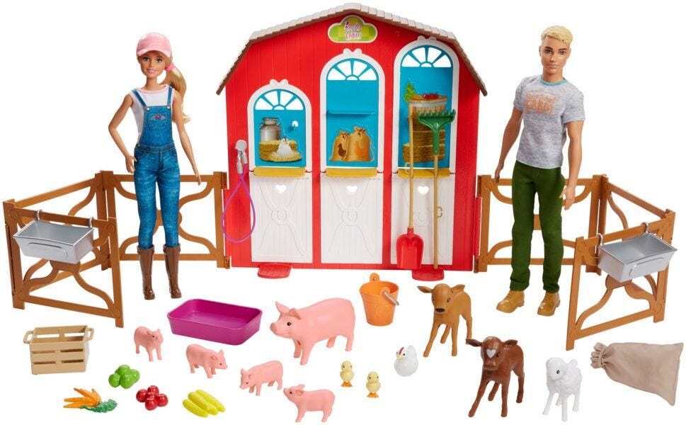 Barbie Sweet Orchard Farm Barn Playset with Barbie and Ken Dolls 2020 hottest kids toys