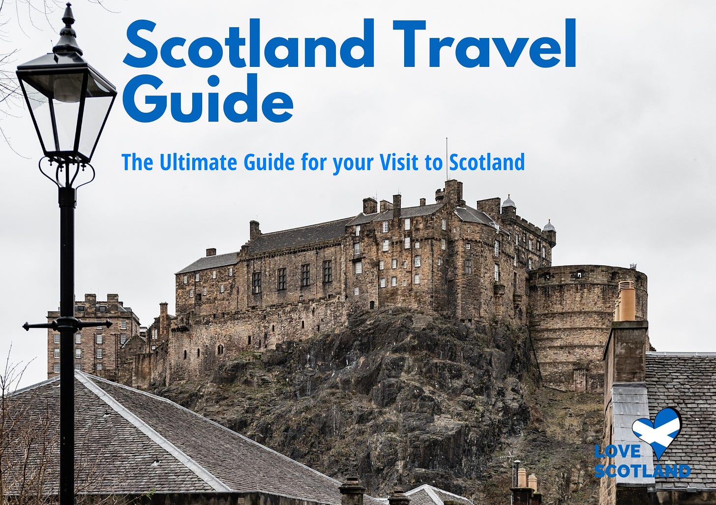 May be an image of text that says "Scotland Travel Guide The Ultimate Guide for your Visit to Scotland OVE COTL"