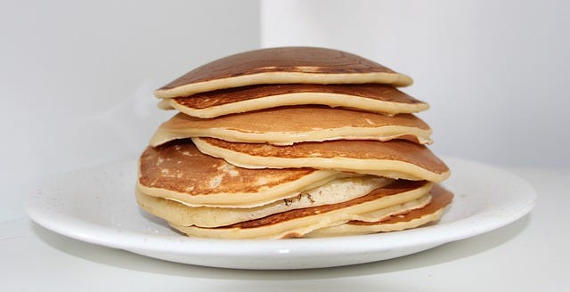 Image of a stack of pancakes.