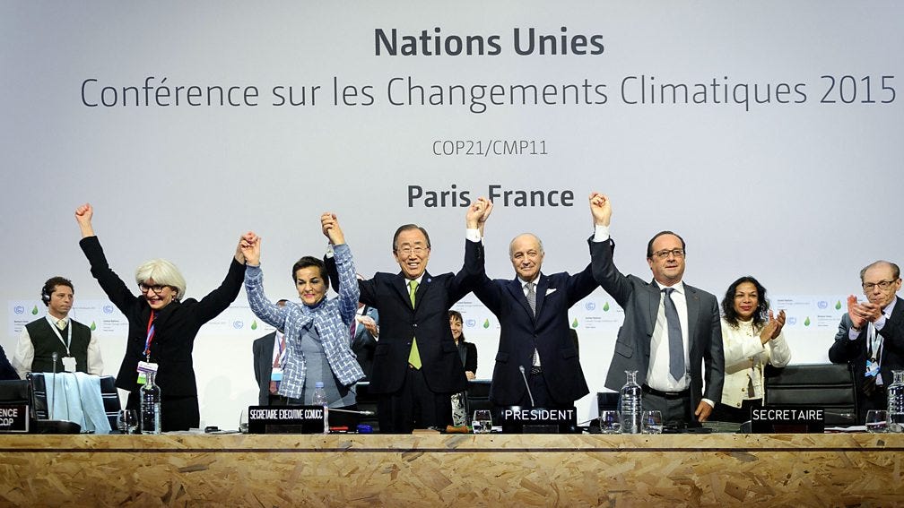 Alamy In 2015, global leaders at COP21 reached an historic global agreement on climate change (Credit: Alamy)