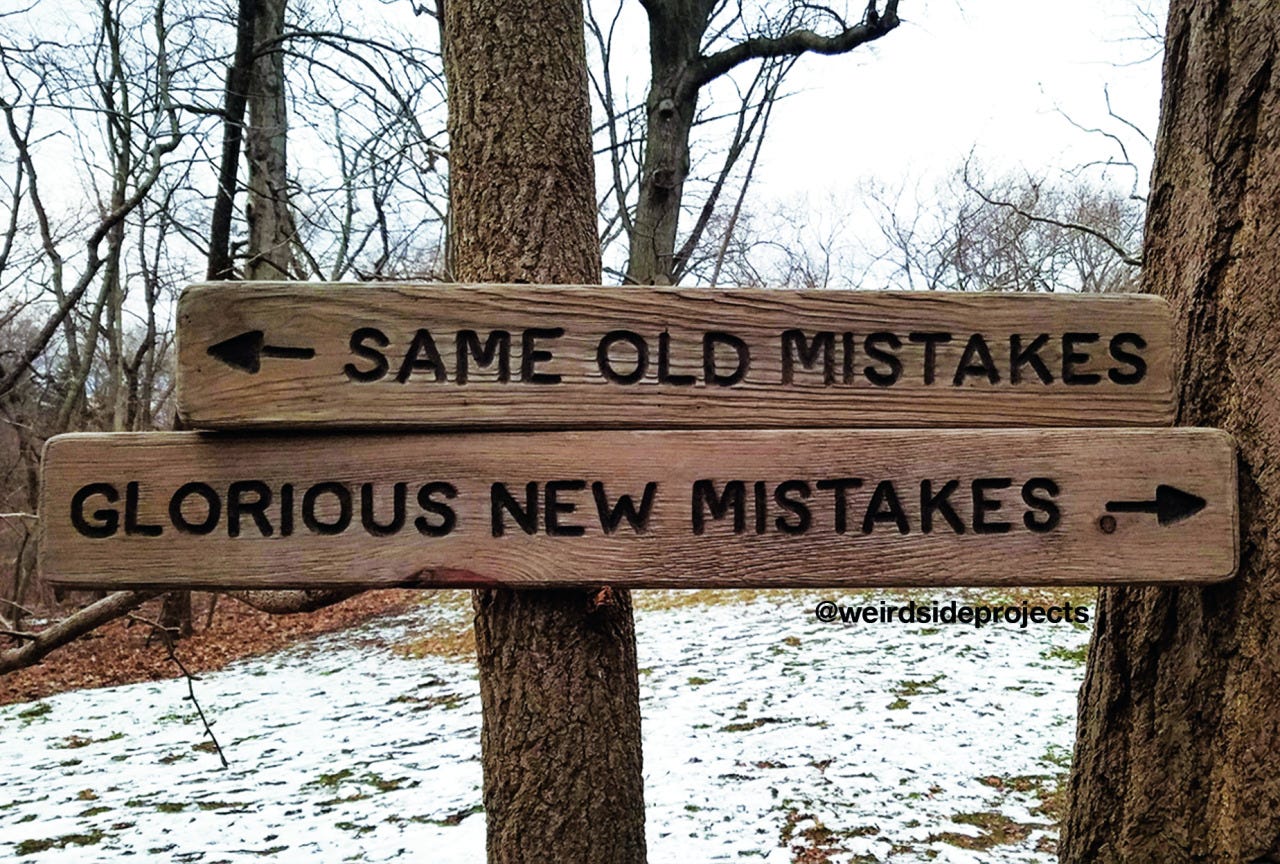 SAME OLD MISTAKES / GLORIOUS NEW MISTAKES, Jan... — WEIRD SIDE PROJECTS