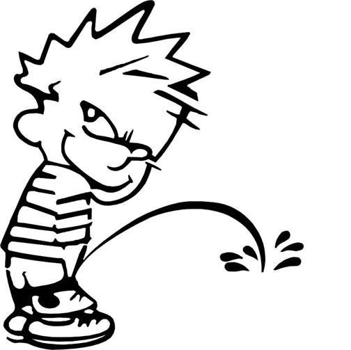 Calvin Peeing Meme Generator - Imgflip