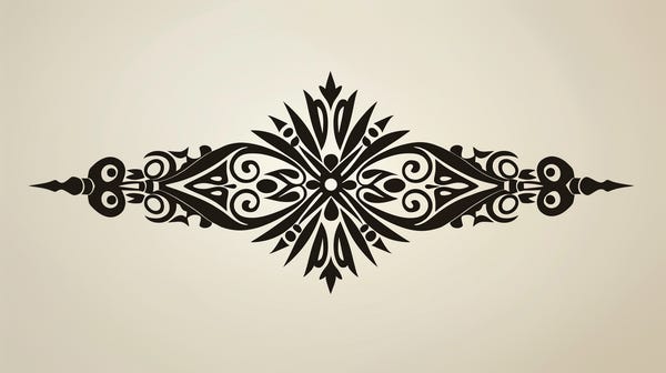 A traditional Indian tribal tattoo from North-America.