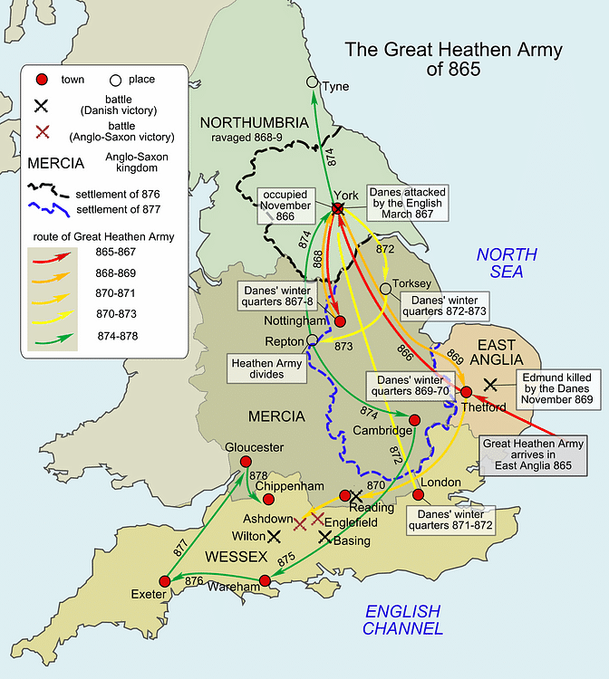 Great Viking Army in England, 865-878 CE