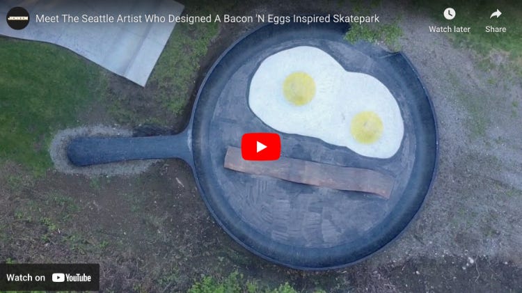 thumbnail from Meet The Seattle Artist Who Designed A Bacon 'N Eggs Inspired Skatepark