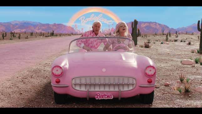Latest Barbie Movie Trailer Features Pink C1 Chevy Corvette EV