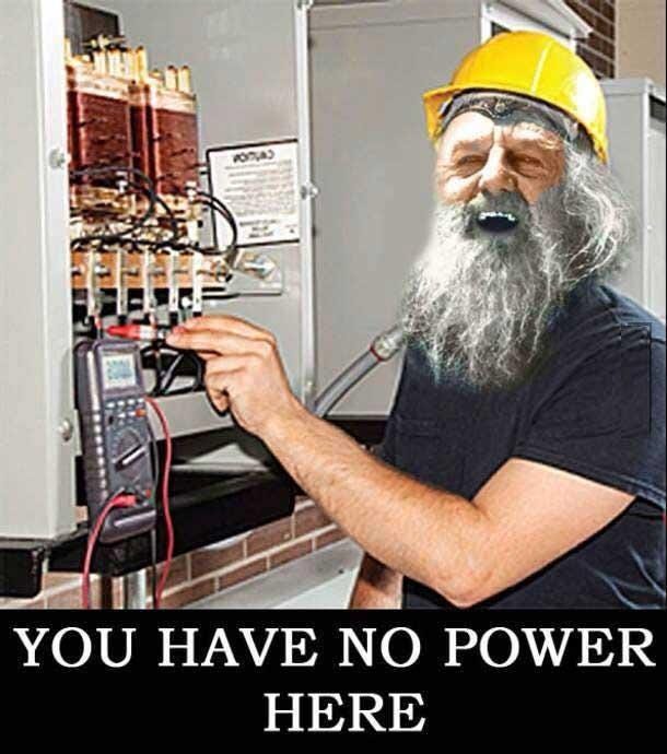 YOU HAVE NO POWER HERE