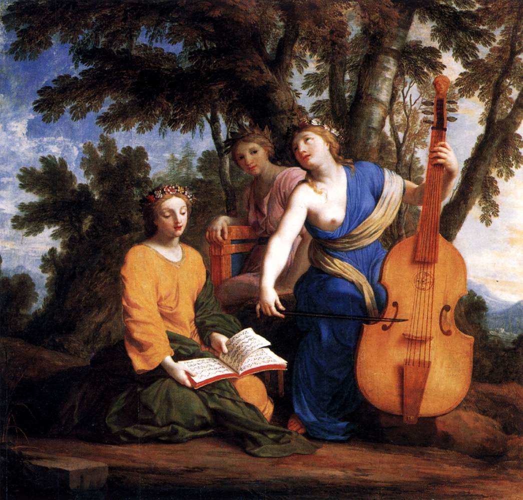 Melpomene, Erato and Polyhymnia (1650s), Louvre