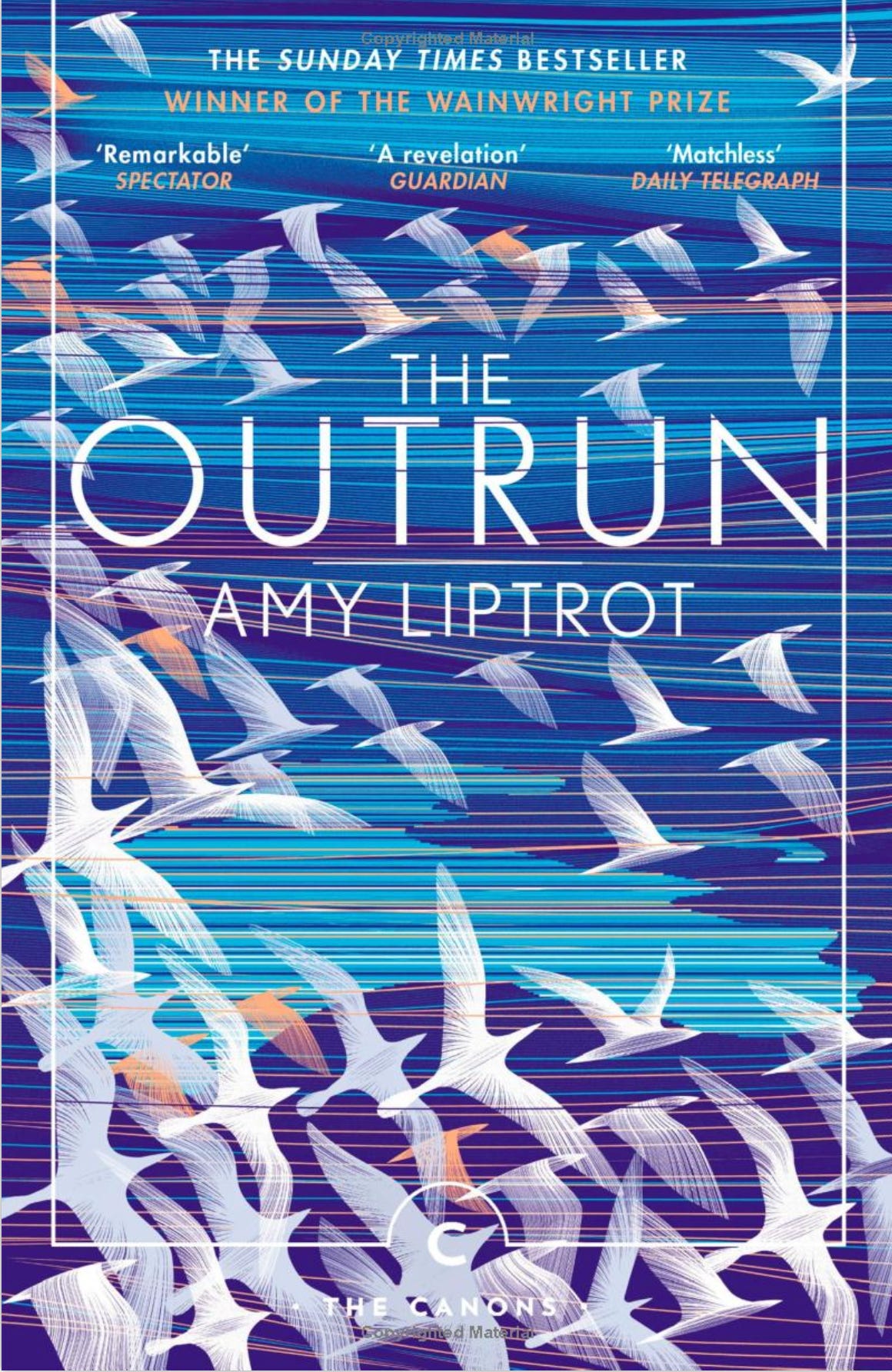 Book cover, The Outrun