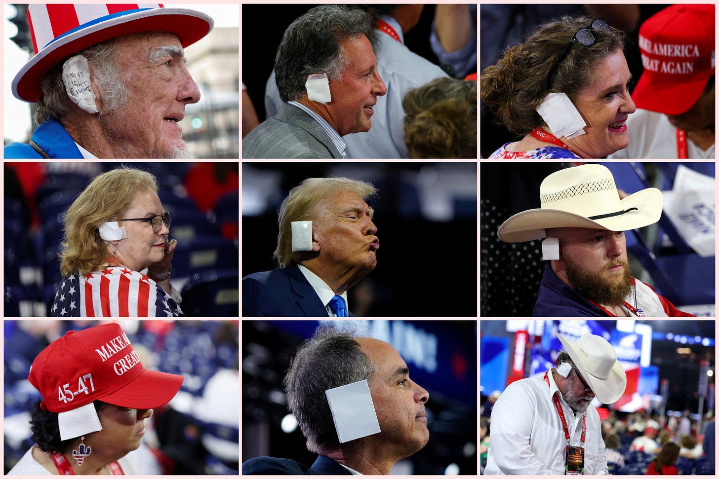 Trump-style ear bandages are new trend at Republican National Convention |  Reuters