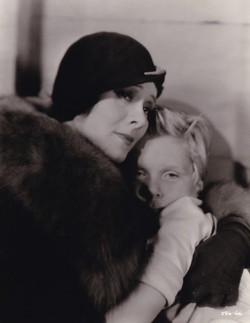 Irene Rich and Jackie Cooper in a scene from The Champ