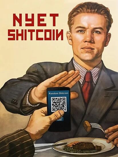 Bitcoin Not Shitcoin Meme