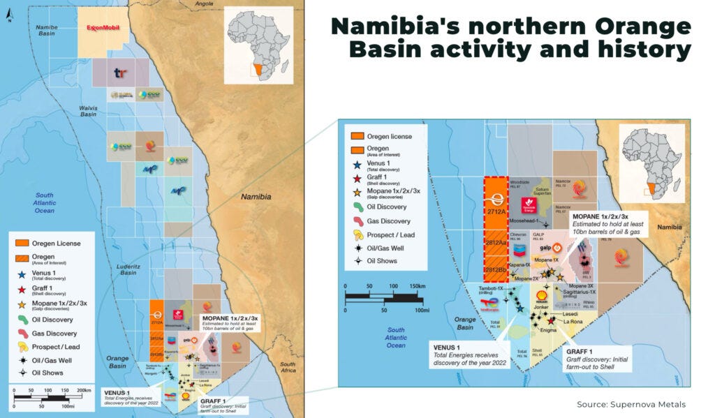 Namibias northern Orange Basin activity and history - The Oregon Group - Critical Minerals and Energy Intelligence
