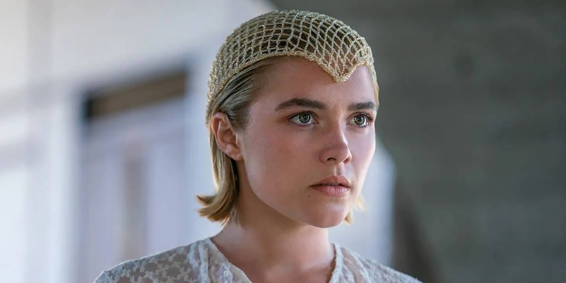 Florence Pugh playing Princess Irulan in "Dune: Part Two"
