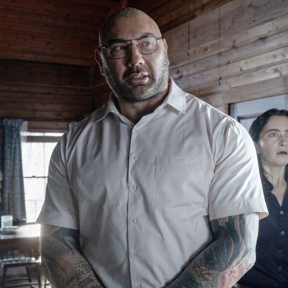 Dave Bautista turns sinister in Knock at the Cabin first trailer