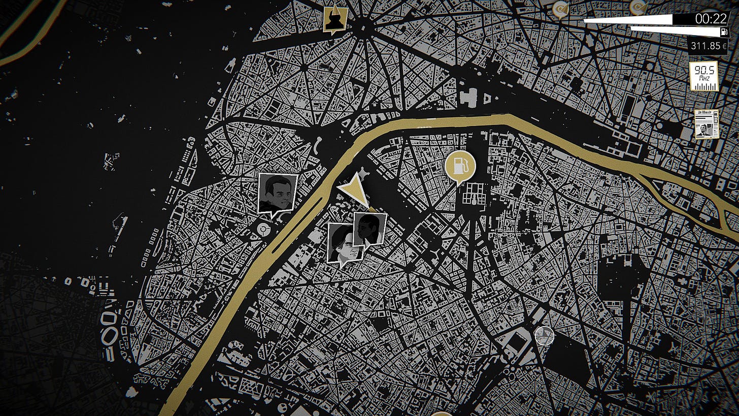 The map in Night Call