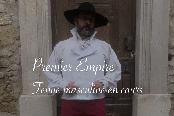 premier empire : tenue masculine en cours
