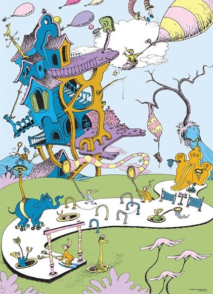 Dr. Seuss, 1000 Pieces, USAopoly | Puzzle Warehouse