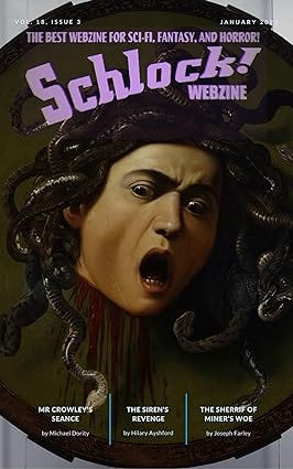 Schlock webzine cover, January 2024
