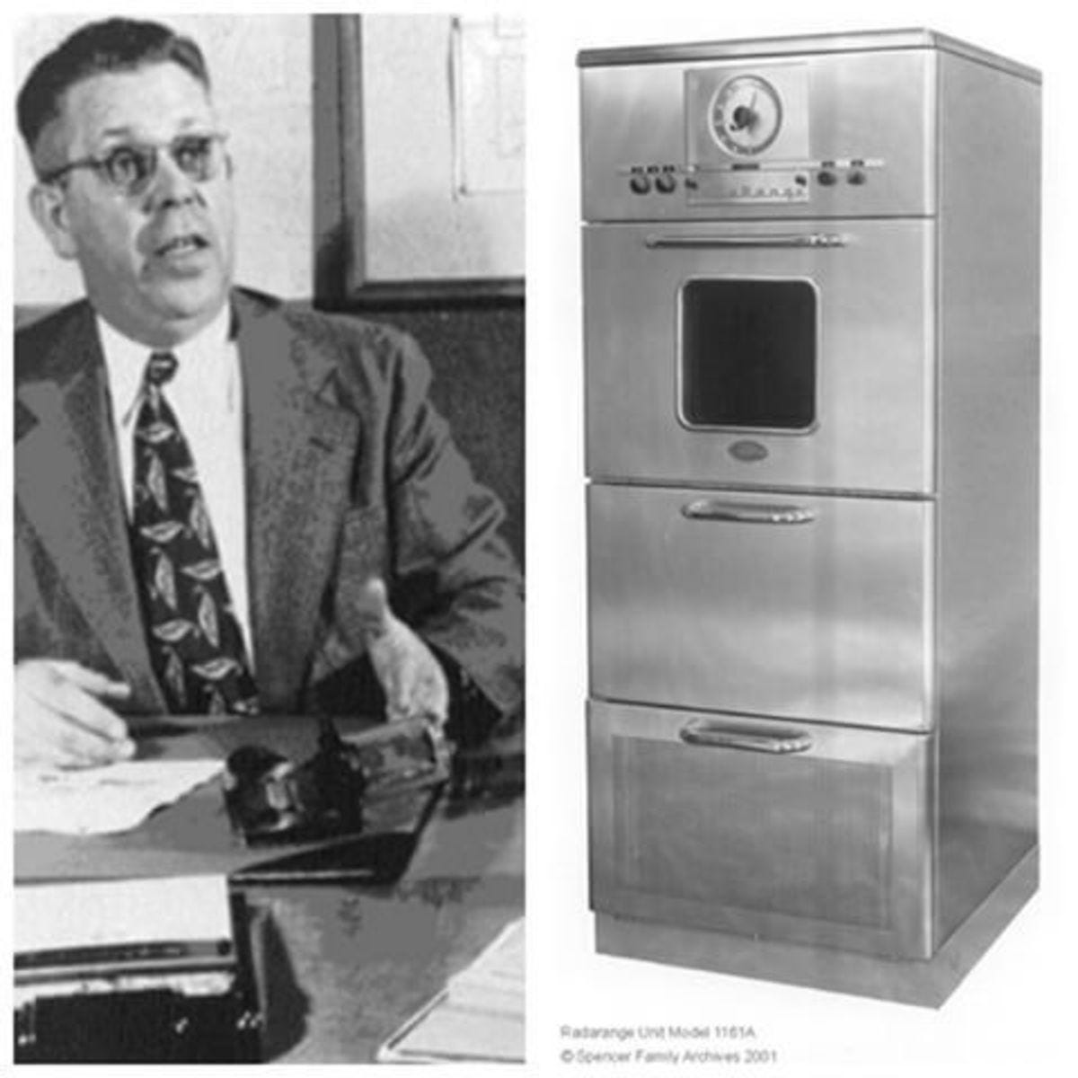 The first microwave designed by Percy Spencer