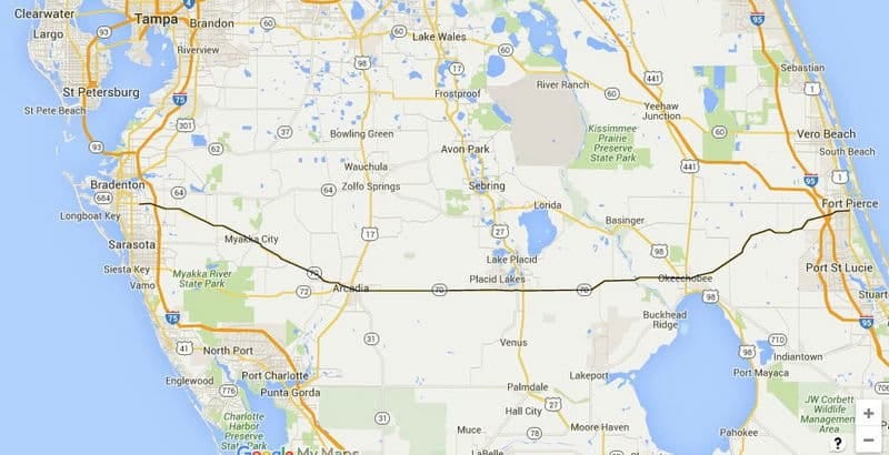 Old Florida towns on State Road 70