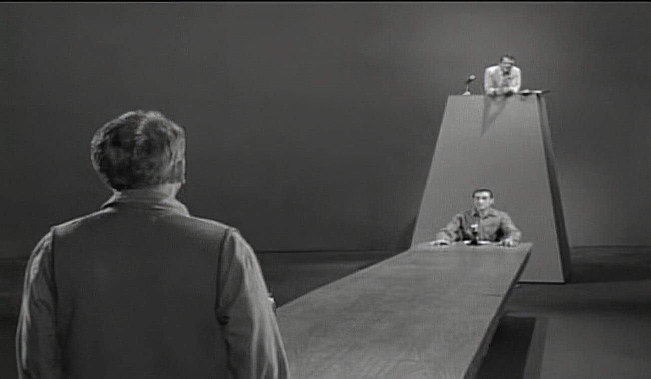 The Twilight Zone episodes: The Obsolete Man (1961) - HORRORANT