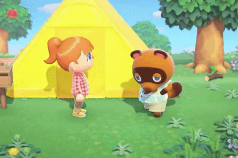 Animal Crossing New Horizons Tom Nook "It's your itemized bill!" GIF