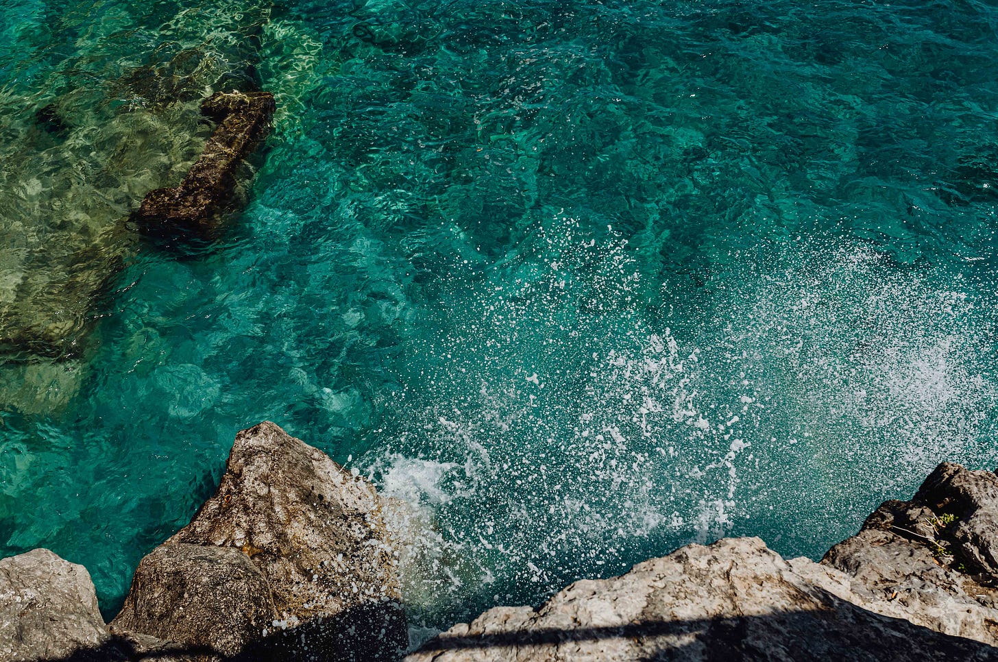 cliff and water