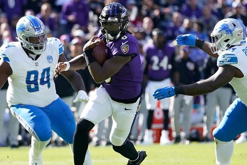 Lamar Jackson scores four touchdowns as Ravens roll over Lions | Marca