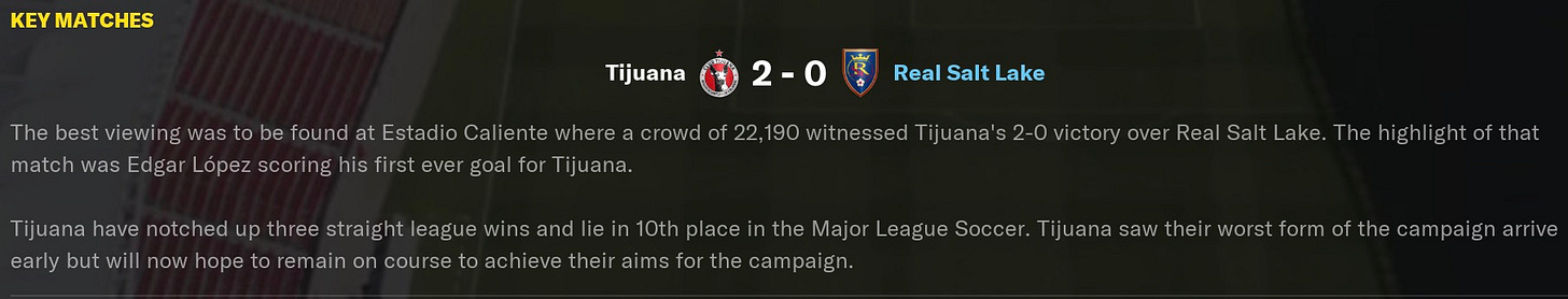 Football Manager 2021 Key Match