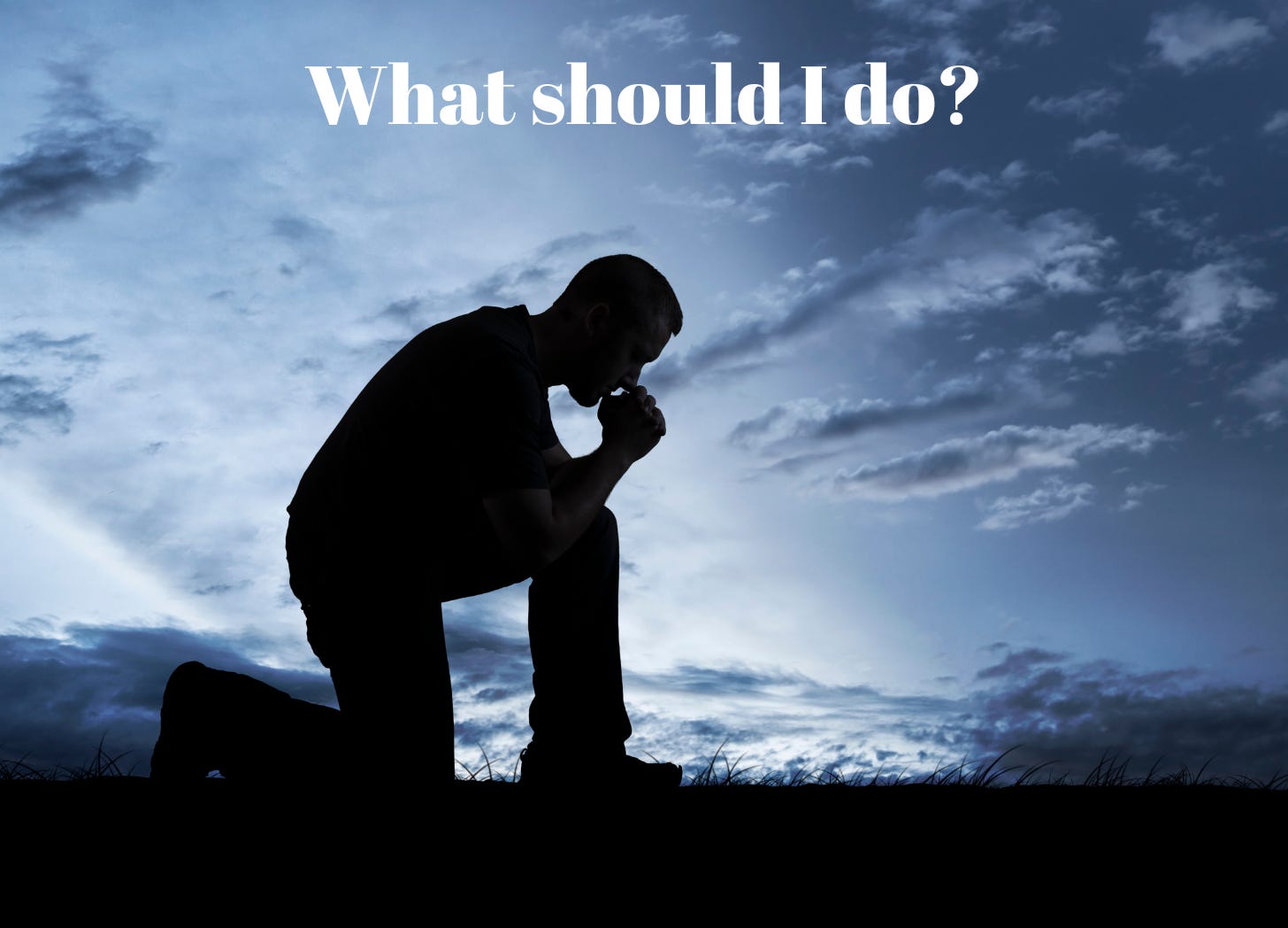 Picture of a man praying.