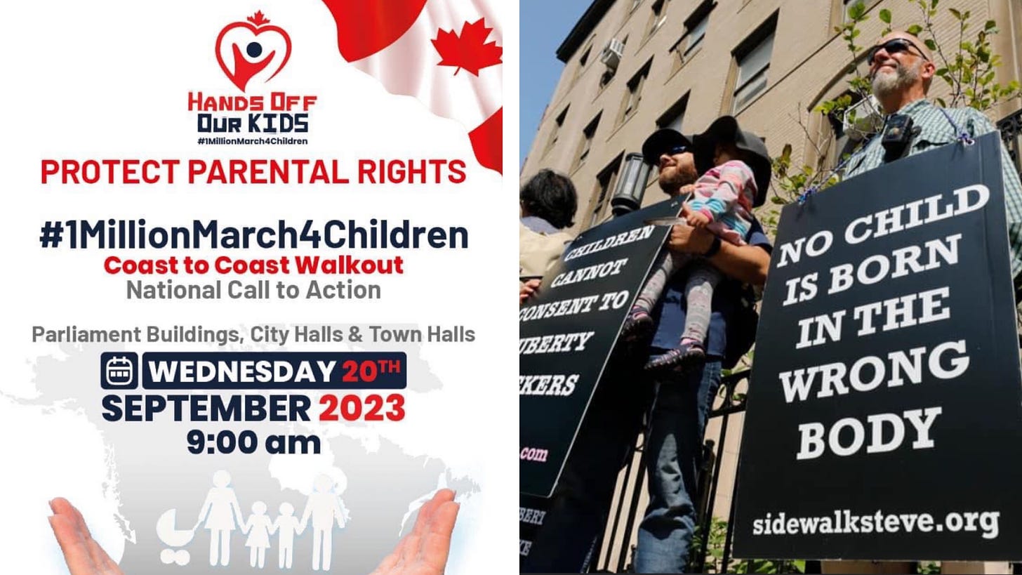 Close to 100 Canadian cities set to march against sexual indoctrination of kids in schools this Wednesday