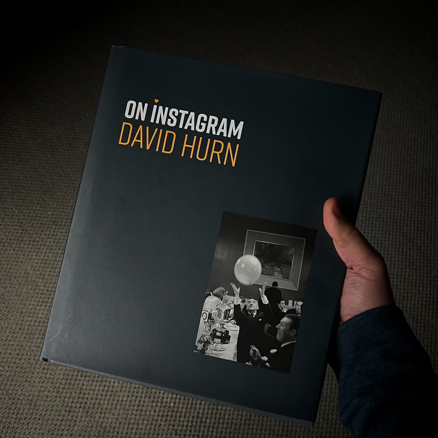 The photograph book being held the title is on Instagram Instagram David Hurn