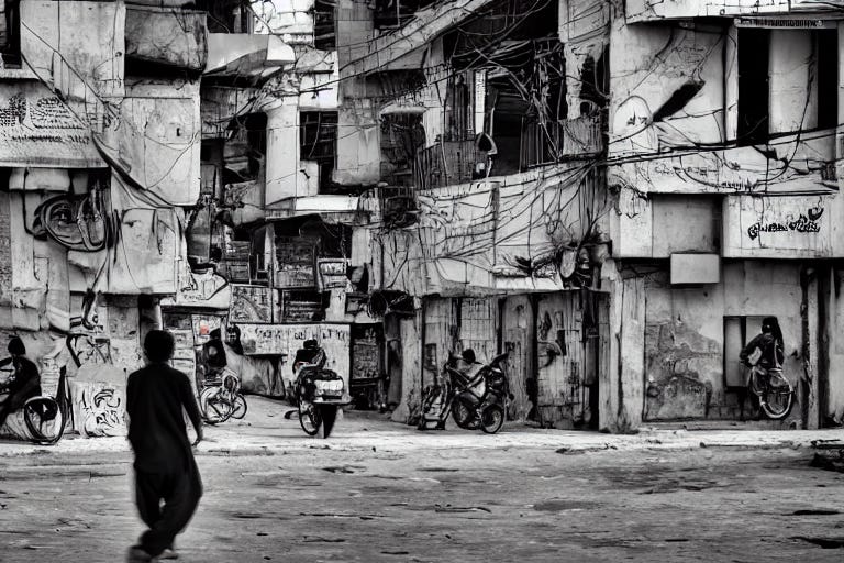 prompthunt: street photography of Karachi, detailed, digital art ...