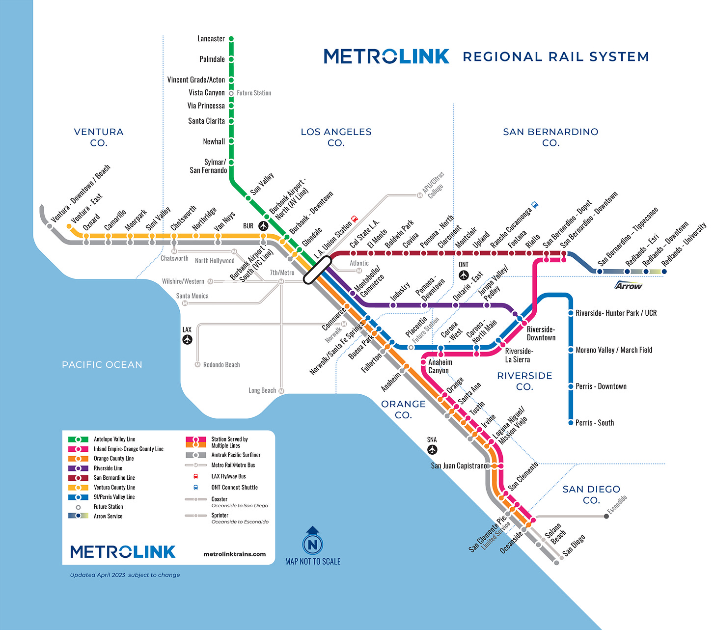 Metrolink System Map - Orange County Transportation Authority