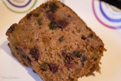 Slice of Jamcake: so very dense and fruity. 