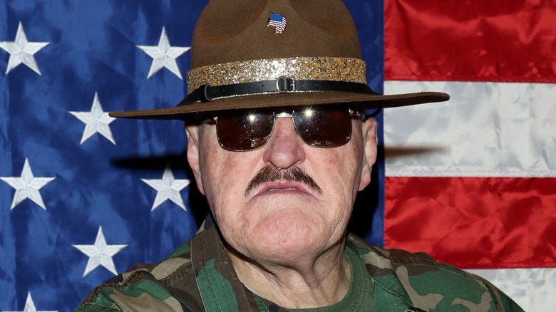 Sgt. Slaughter posing for a photo