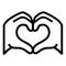 Heart Hands on Noto Emoji Font 