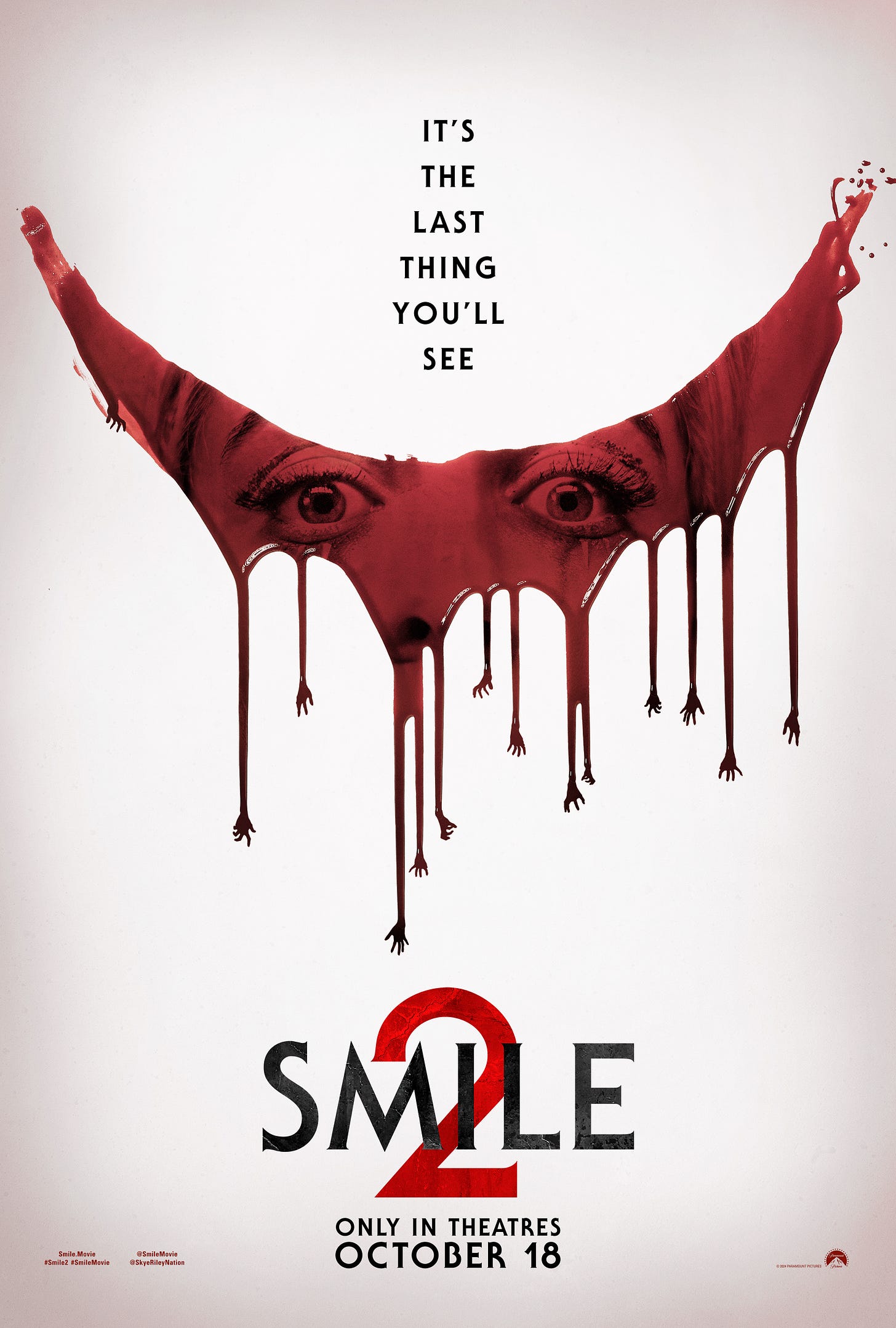 Smile 2 movie poster Paramount Pictures