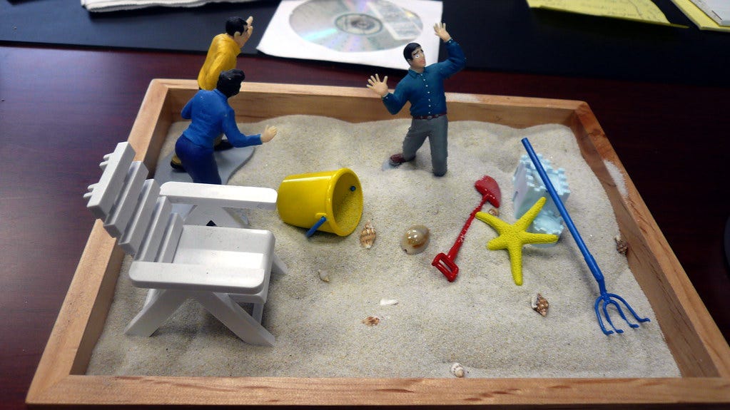 Funny desk diorama, Steven Johnson's office, Chicago Tribu… | Flickr