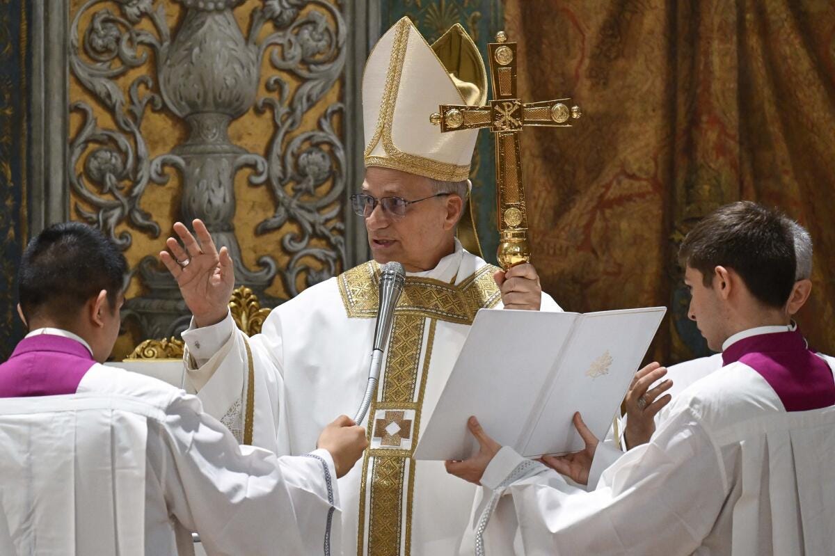 Pope Leo XIV celebrates first Mass as details emerge of how votes coalesced  in secret conclave - Los Angeles Times