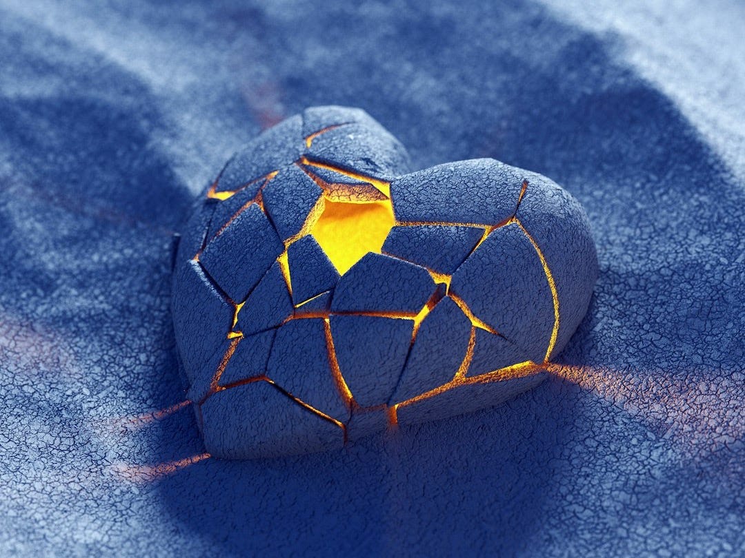 a rock with a hole in the middle of it