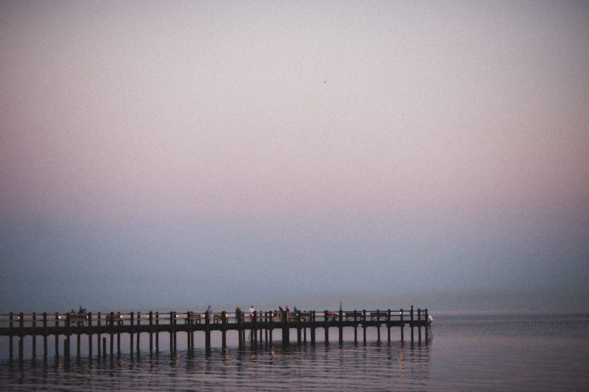 dock in midsummer night sweden lomma